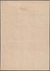 10c rot, Girardet "Essai" im Viererblock oben mit Bogenrand, ohne ...