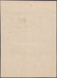 10c blau, Girardet "Essai" im Viererblock oben mit Bogenrand, ohne ...