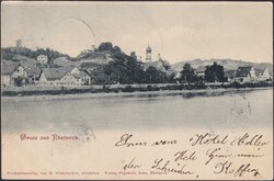 ST. GALLEN: RHEINECK 1901, Saubere Ansichtskarte nach München mit ...