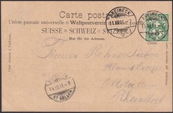 ST. GALLEN: RHEINECK 1901, Saubere Ansichtskarte nach Altstätten. ...