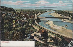 ST. GALLEN: RHEINECK 1906, Farbige Ansichtskarte mit Stabstempel nach ...