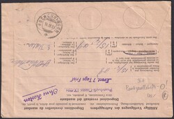 RHEINECK 1908 (14.APR) nach Ober-Endingen, 96A auf retourniertem ...