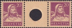 S23.1.09 (20c+20c, rotlila) tadellos postfrisch ** und gut gezähnt, ...