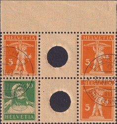 S18+S20 (rotorange/grün) von BERN: 31.DEZ.1942 ...