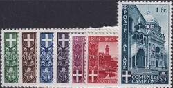 1944, Nr.6-12 (Landschfaten und Kunstwerke) tadellos postfrisch **, ...