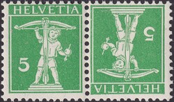 K3 (5c grün, Type I) tadellos postfrisch ** und sehr gut erhalten, ...