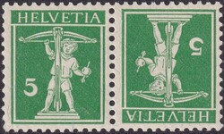 K7III (5c grün, Type III) tadellos postfrisch **, sauber gezähnt ...