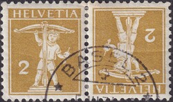 K2 (2c gelboliv, Type I) von BASEL: 5.JUN.1934, sauber gestempelt, ...