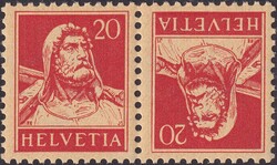 K25z (20c rot), geriffeltes Papier, tadellos postfrisch **, gut ...