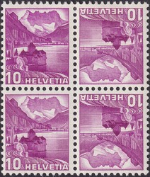 K33z.2.02 (10c rotlila) geriffeltes Papier. Ungebraucht im ...