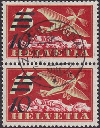 1935, F19b (matter Aufdruck), mit zentrischem Vollstempel von ZÜRICH ...