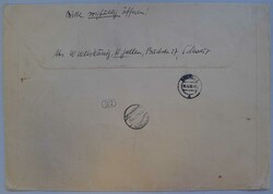 1936, W8a auf Brief 1937 (18.APRIL): Seltene Grossbogen-Verwendung ...