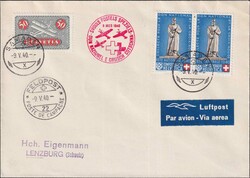 1940, B6 (Les Rangiers in Paar-Einheit) mit F9z von SAMADEN: 9.MAI.40 ...