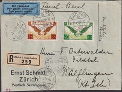 1929, F14+F15 von ZÜRICH: 24.JUL.29 nach Wülfingen (von Ernst ...