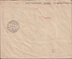 1942, Z33b+Z34b+256I von LUZERN: 2.APR.42 auf Expressbeleg nach ...