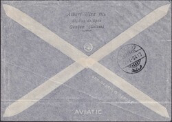 1923, F3+113+173z von GENEVE (SDN): 3.JAN.34 auf Flugpostbeleg via ...