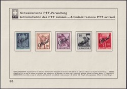 1942, Nr.34-36 (linksbündig), Nr.46-63, 3 saubere Sammelblätter, ...