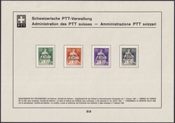 1943, Nr.53, Nr.9z-11z+22z (SDN, Dienstmarken), sauberes Sammelblatt, ...