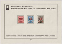 1944, Nr.54, Nr.24z-26z (SDN, Dienstmarken), sauberes Sammelblatt, ...