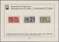 1944, Nr.55, Nr.65-67 (SDN, Dienstmarken), sauberes Sammelblatt, ...