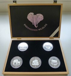 1995, Limitiertes Münz-Set „Endangered Wildlife“ in ...