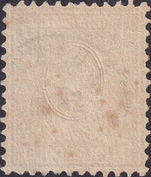 5c braun, Nr.30 mit Zwergstempel EBIKON: 24.JUL. Rückseitig minime ...