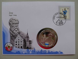 2017, NUMISBRIEF Zug aus der Serie "725 Jahre Eidgenossenschaft" mit ...