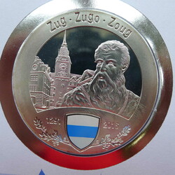 2017, NUMISBRIEF Zug aus der Serie "725 Jahre Eidgenossenschaft" mit ...