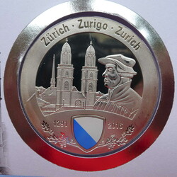 2016, NUMISBRIEF Zürich aus der Serie "725 Jahre Eidgenossenschaft" ...