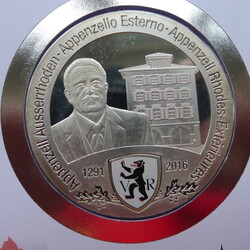 2019, NUMISBRIEF Appenzell Ausserrhoden aus der Serie "725 Jahre ...