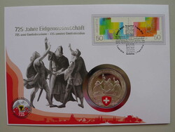 2016, NUMISBRIEF Rütlischwur 1291 aus der Serie "725 Jahre ...