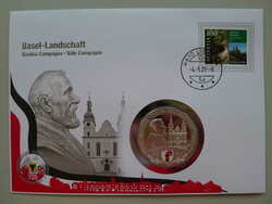 2021, NUMISBRIEF Basel-Landschaft aus der Serie "725 Jahre ...