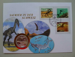 2010, NUMISBRIEF Saurier in der Schweiz mit versilberter ...