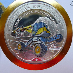 2021, NUMISBRIEF Menzi Muck - Schweizer Erfindungen mit versilberter ...
