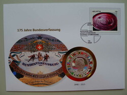 2023, NUMISBRIEF 175 Jahre Bundesverfassung mit versilberter ...