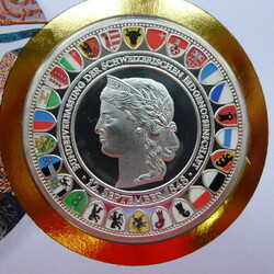 2023, NUMISBRIEF 175 Jahre Bundesverfassung mit versilberter ...