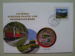 2018, NUMISBRIEF 125 Jahre Schynige Platte und Wengeralpbahn mit ...