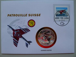 2024, NUMISBRIEF 25 Jahre PC-7 Team mit versilberter Sonderprägung, ...