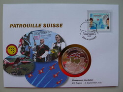 2017, NUMISBRIEF Patrouille Suisse - Unspunnen Interlaken mit ...