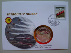 2021, NUMISBRIEF Patrouille Suisse - AXALP Fliegerschiessen 2021 mit ...