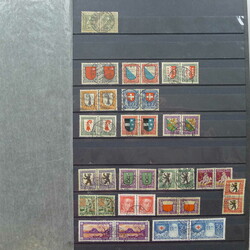 1917-1997, PRO JUVENTUTE Sammlung mit Paar-Einheiten gestempelt & ...