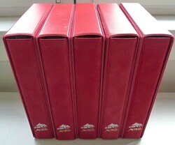 ALPENPOST: Schön aufgezogene Sammlung in 5 wattierten ...