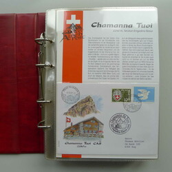 ALPENPOST: Schön aufgezogene Sammlung in 5 wattierten ...