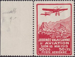 SION, X (Pionier-Vorläufer, normales Papier), ** postfrische Marke ...