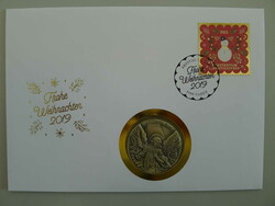 2019, NUMISBRIEF "Weihnachten" aus der Serie "Basler Taube Sezial" ...