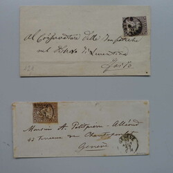 1850-1862, Briefposten Strubel & Rayon mit 16 Belegen ...