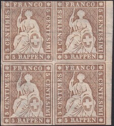 Viererblock-Einheit 22F (22B1mm.a) in postfrischer Erhaltung (ohne ...