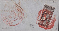 ZÜRICH 1849 (24.Oktober), 2W (ZÜRICH 6, Type 96 (T.I) des ...