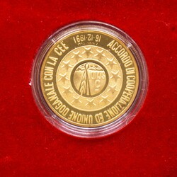 Republic of San Marino Proof Coin COIN OBVERSE: Official coat of arms ...