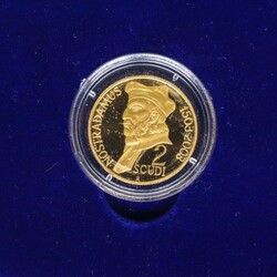 Republic of San Marino OBVERSE OF THE COIN: Official coat of arms of ...